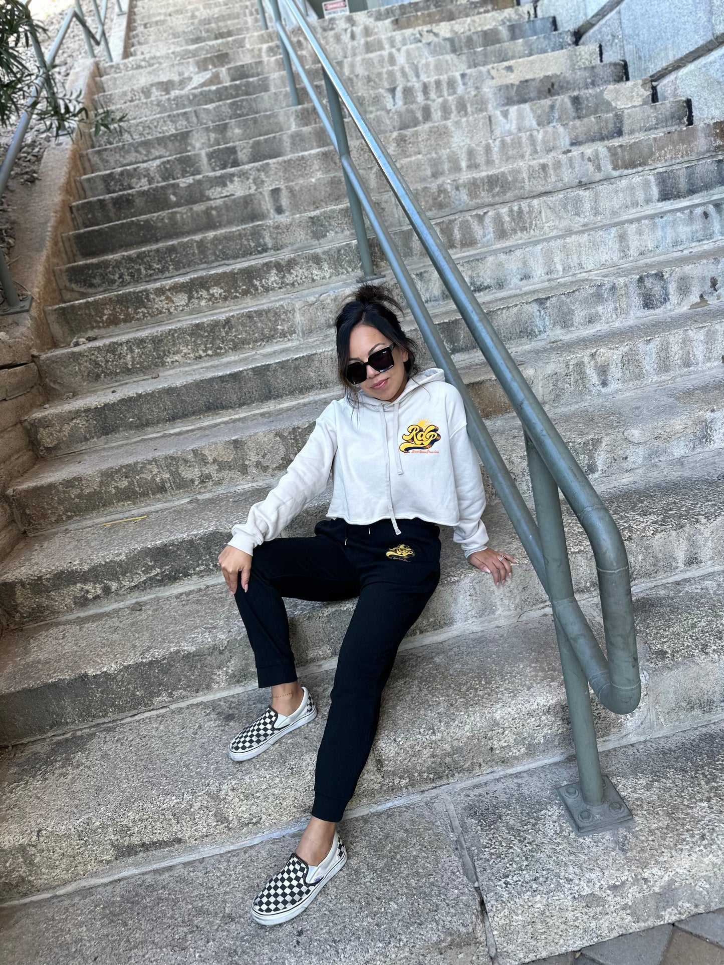 Retro Crop Hoodie