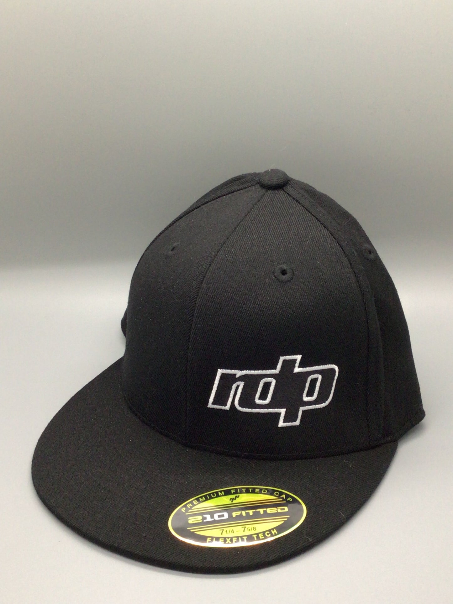 210 Fitted Flatbill - Black (7 1/14-7 5/8)