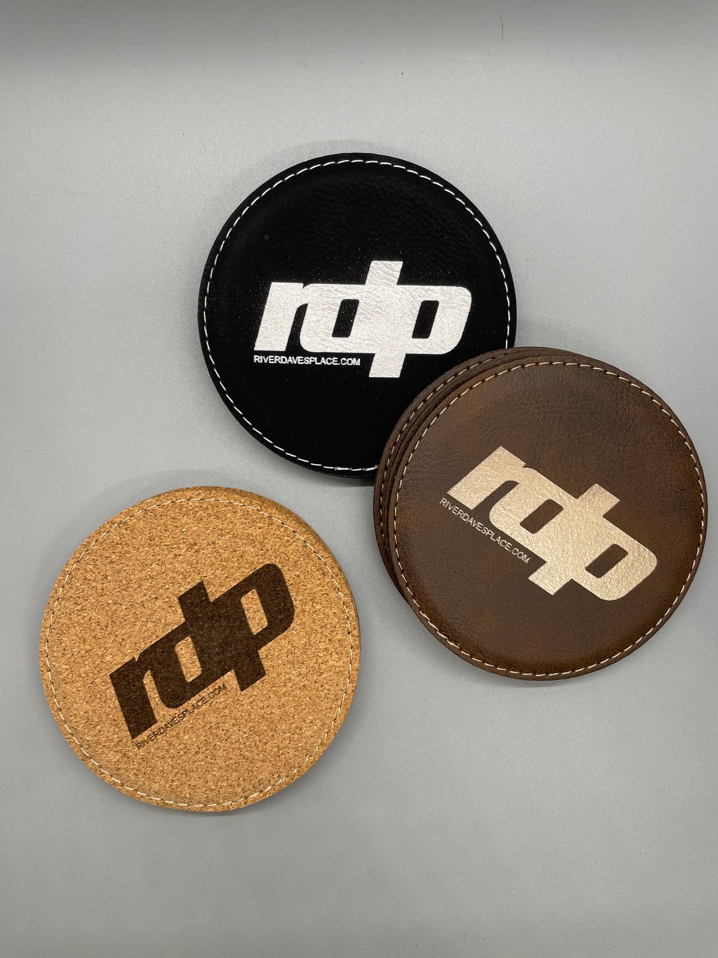 RDP Leatherette Drink Coasters 4 Pk.
