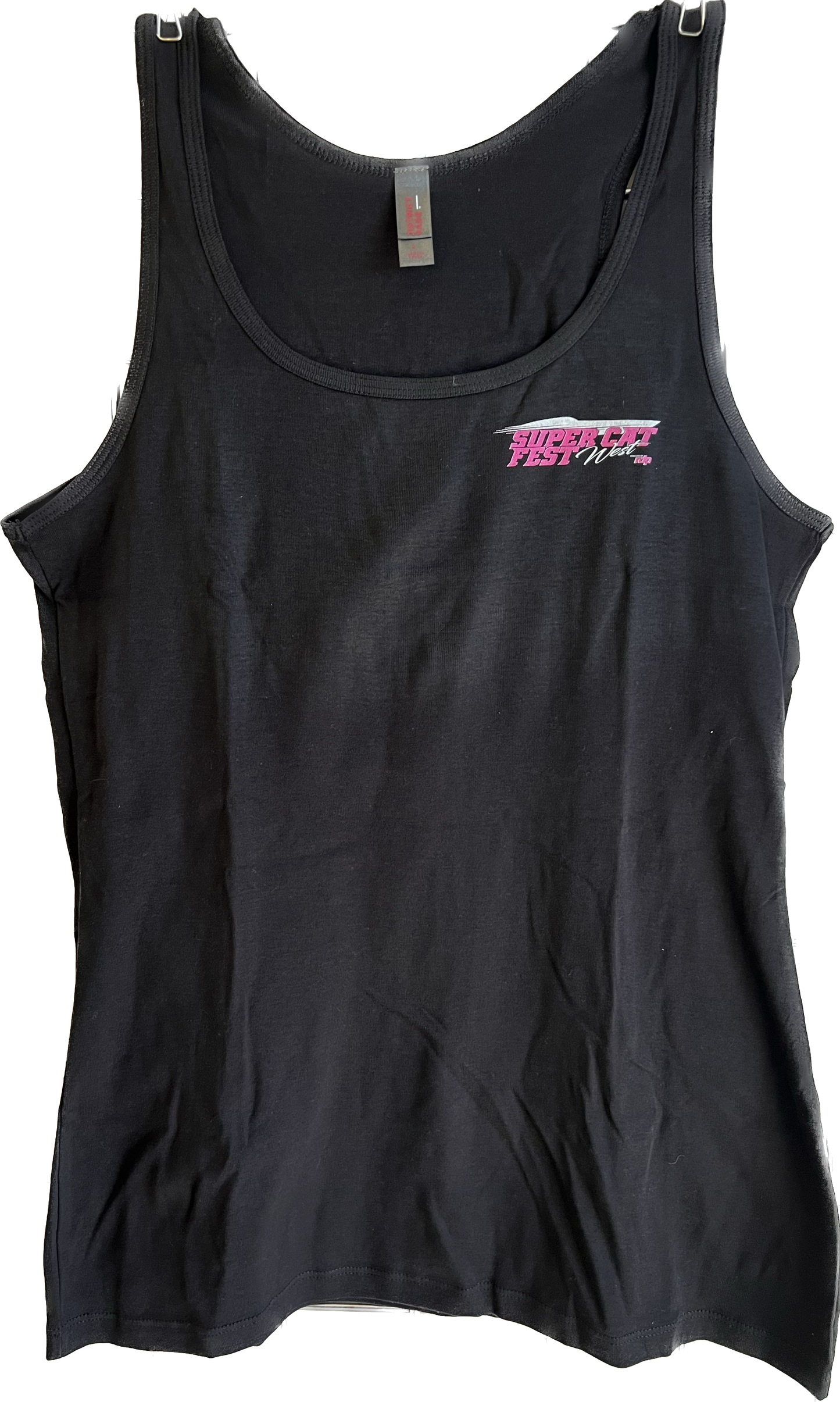 Super Cat Fest West Women's Black or Grey Cotton Tank