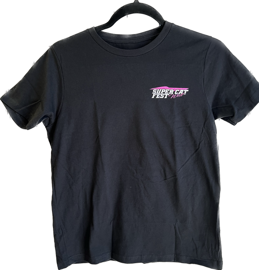 Super Cat Fest West Youth Black Tee