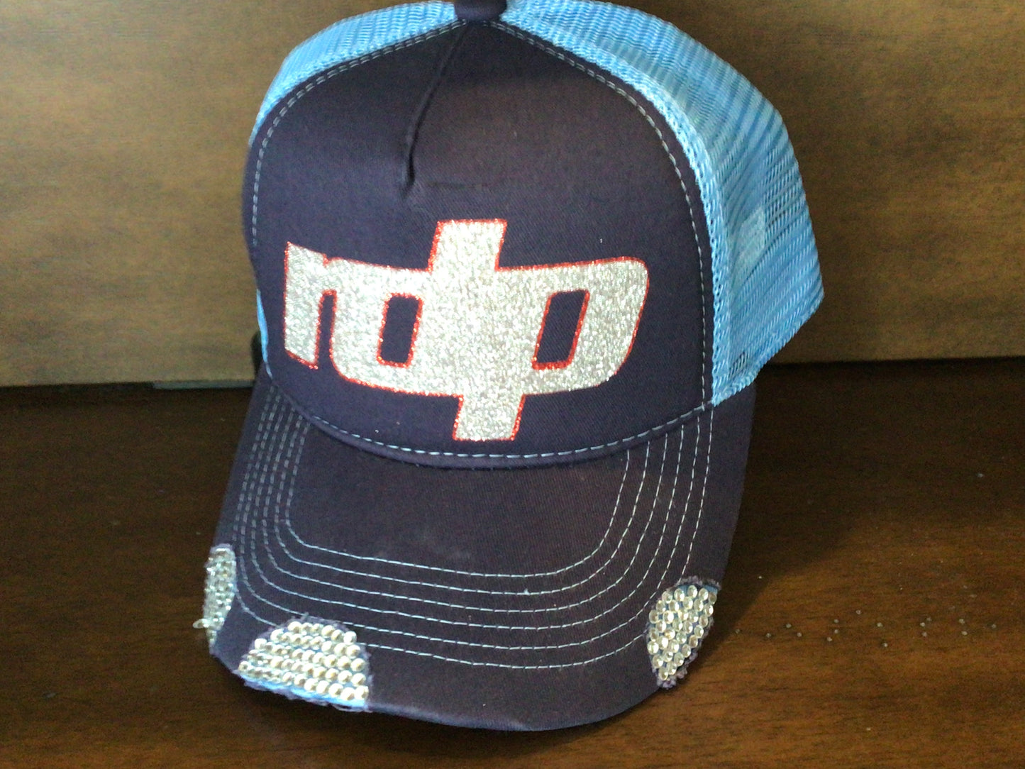 Women's 'RDP' BLING Distressed Snapback Hat