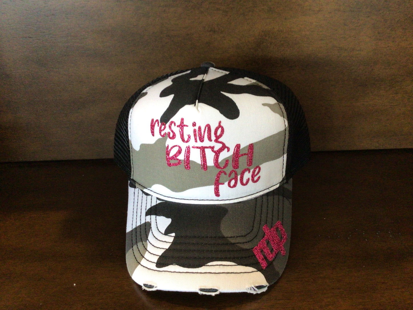 Women's "Resting Bitch Face" Snapback Shimmering Hat