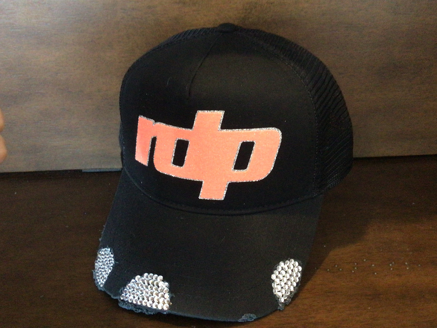 Women's 'RDP' BLING Distressed Snapback Hat