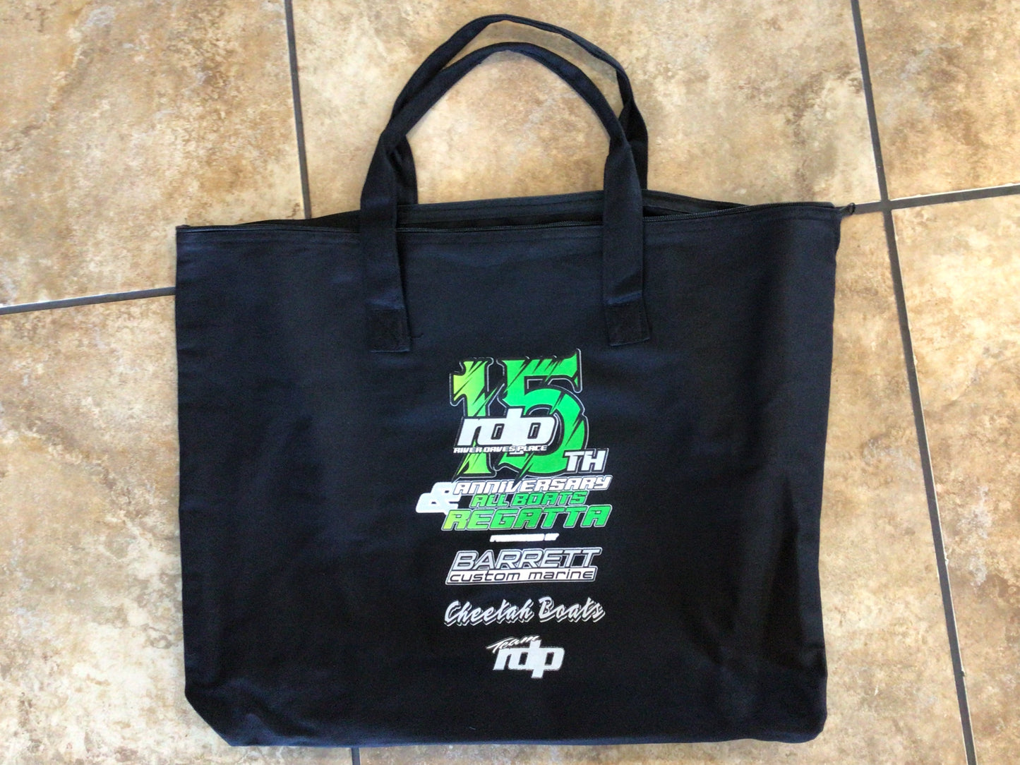 15th Year Anniversary Black Tote Bag