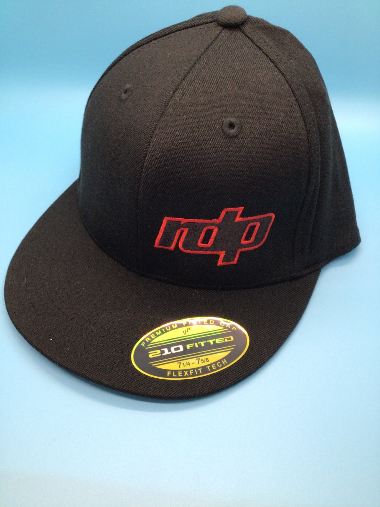 210 Fitted Flatbill - Black (7 1/14-7 5/8)