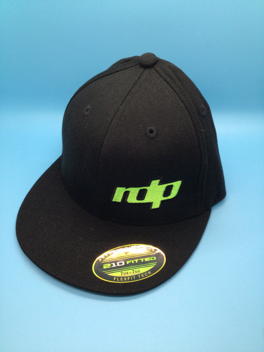 210 Fitted Flatbill - Black (7 1/14-7 5/8)