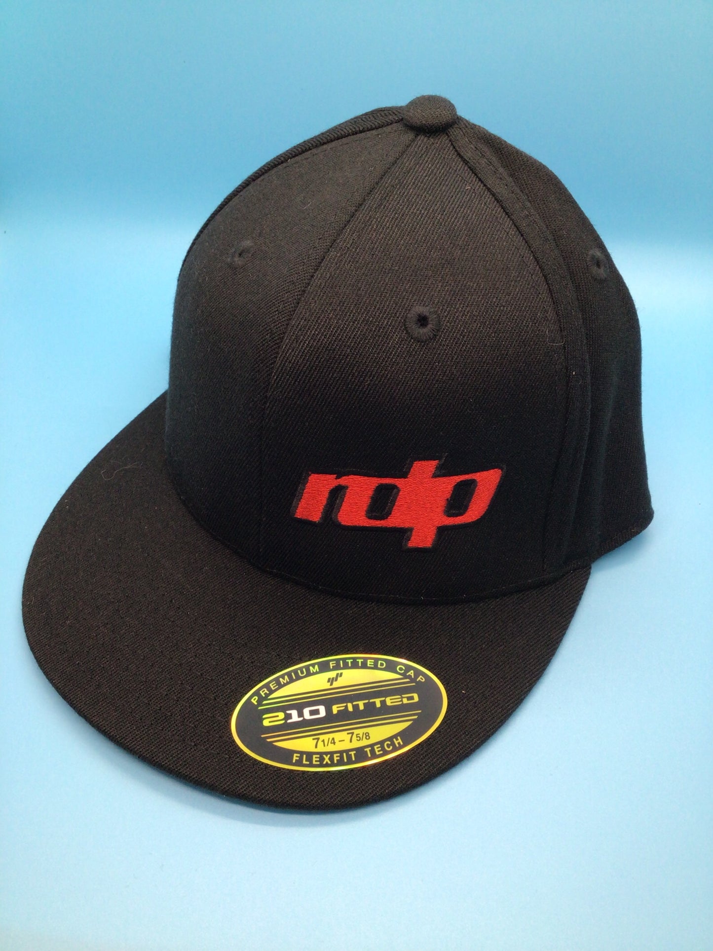 210 Fitted Flatbill - Black (7 1/14-7 5/8)