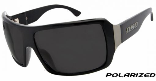 Famous Shiny Black Smoke Polarized Eyewear