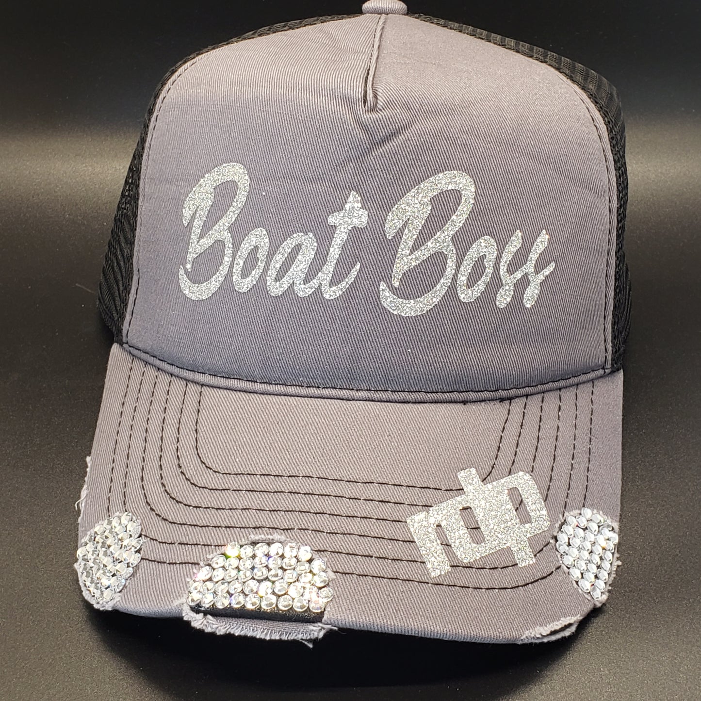 Women's *BLING* in Any Design on our Distressed Snapback Hat