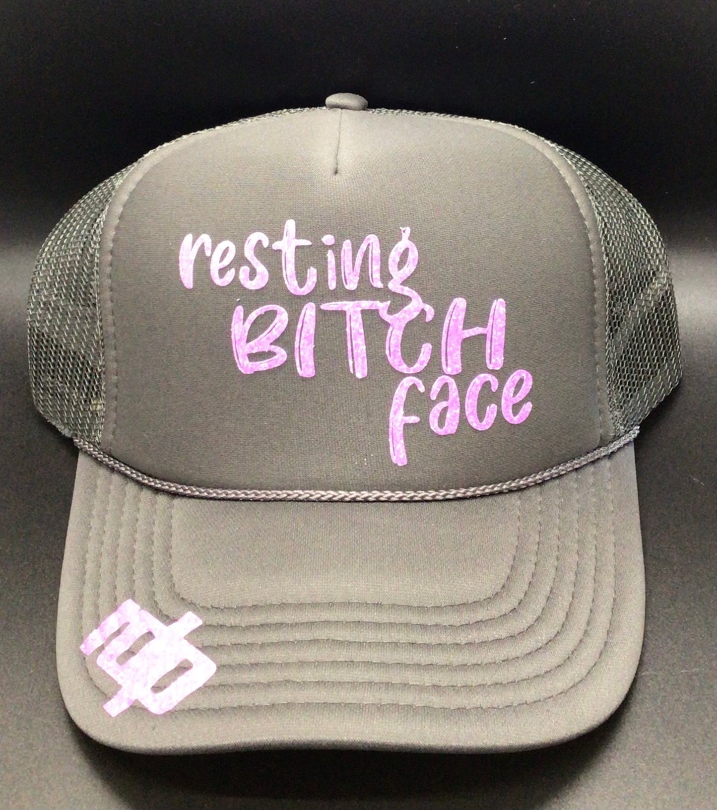 Women's "Resting Bitch Face" Snapback Shimmering Hat