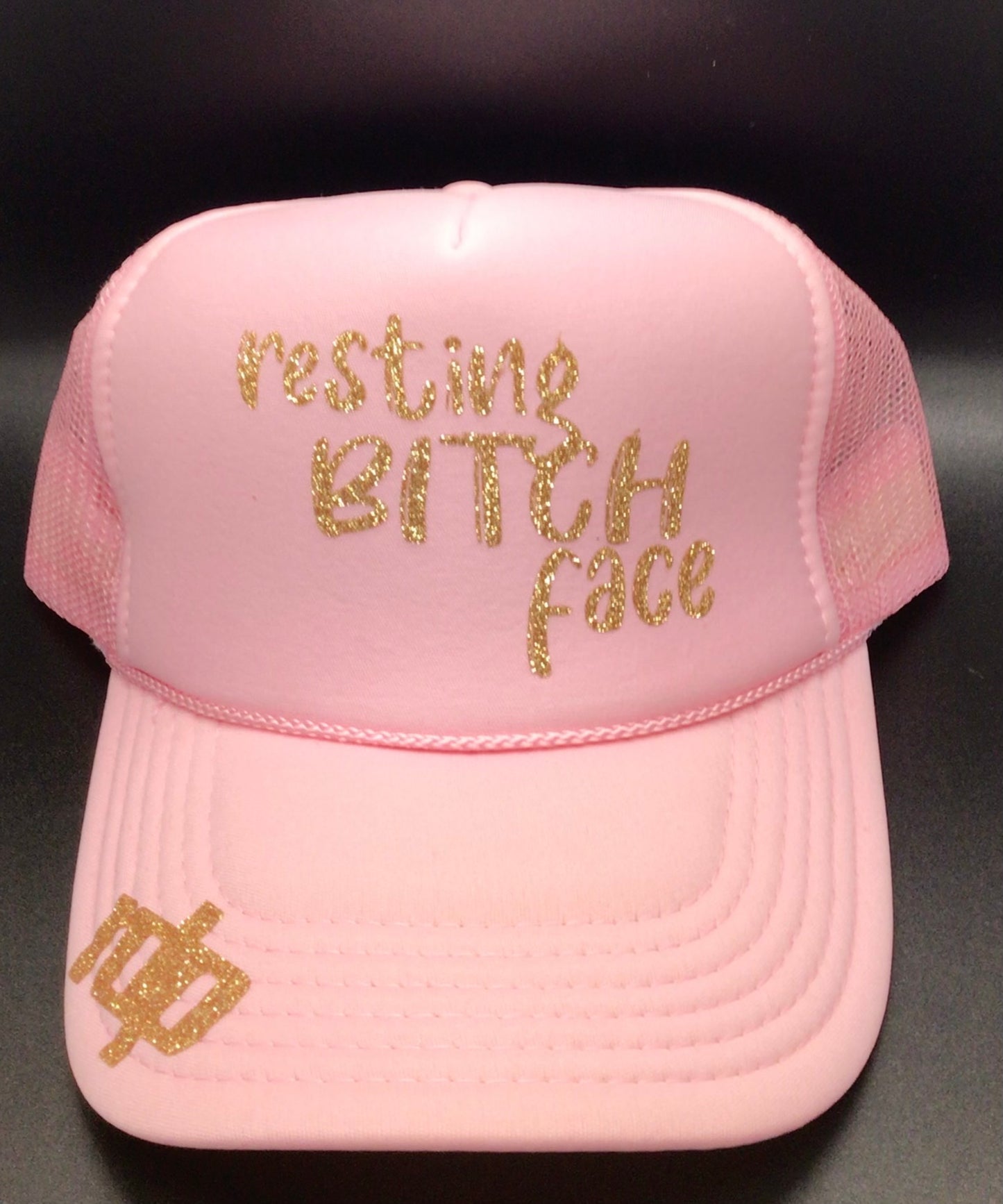 Women's "Resting Bitch Face" Snapback Shimmering Hat