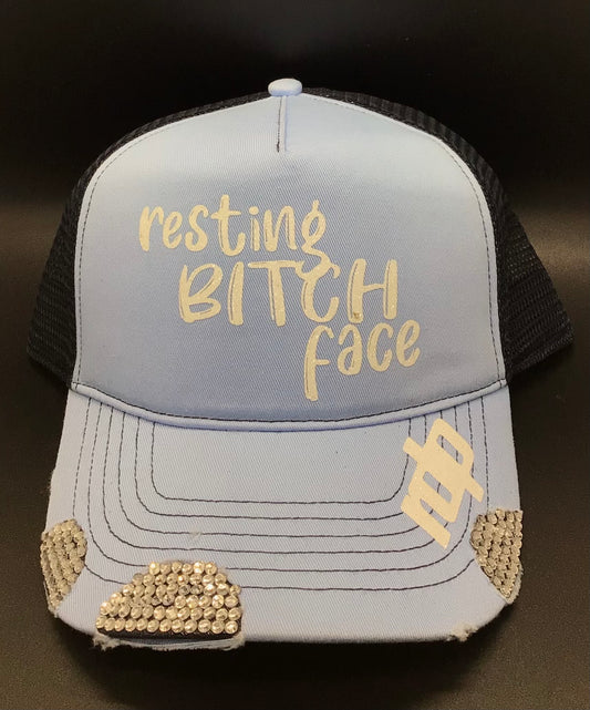 Women's "Resting Bitch Face" Snapback Shimmering Hat