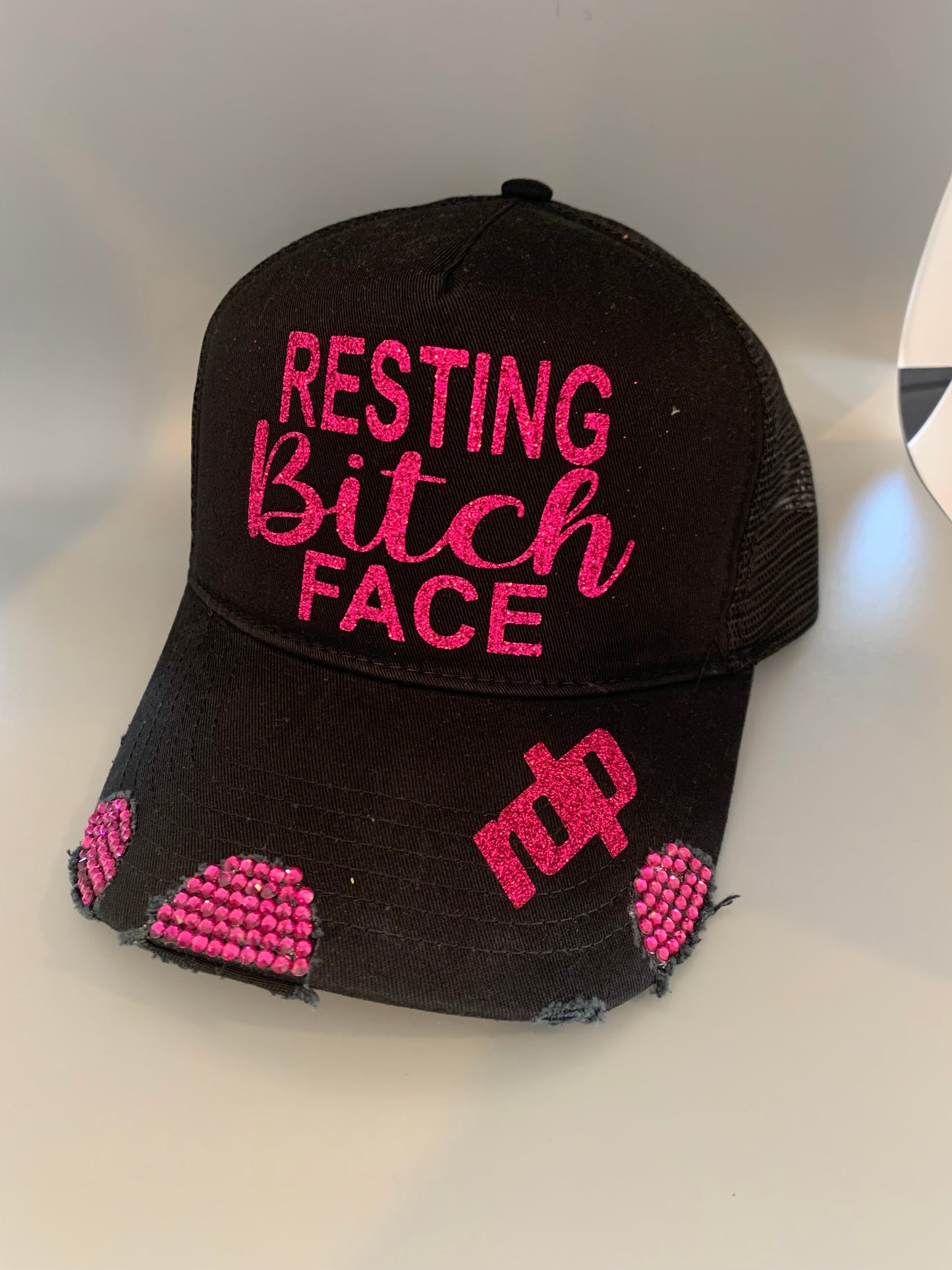 Women's "Resting Bitch Face" Snapback Shimmering Hat