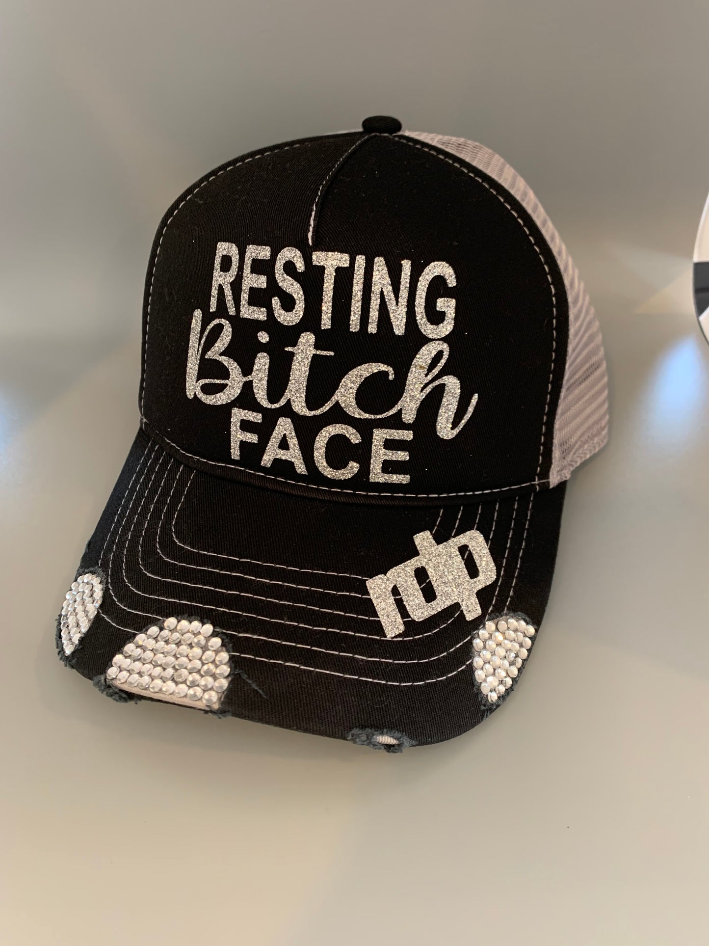 Women's "Resting Bitch Face" Snapback Shimmering Hat