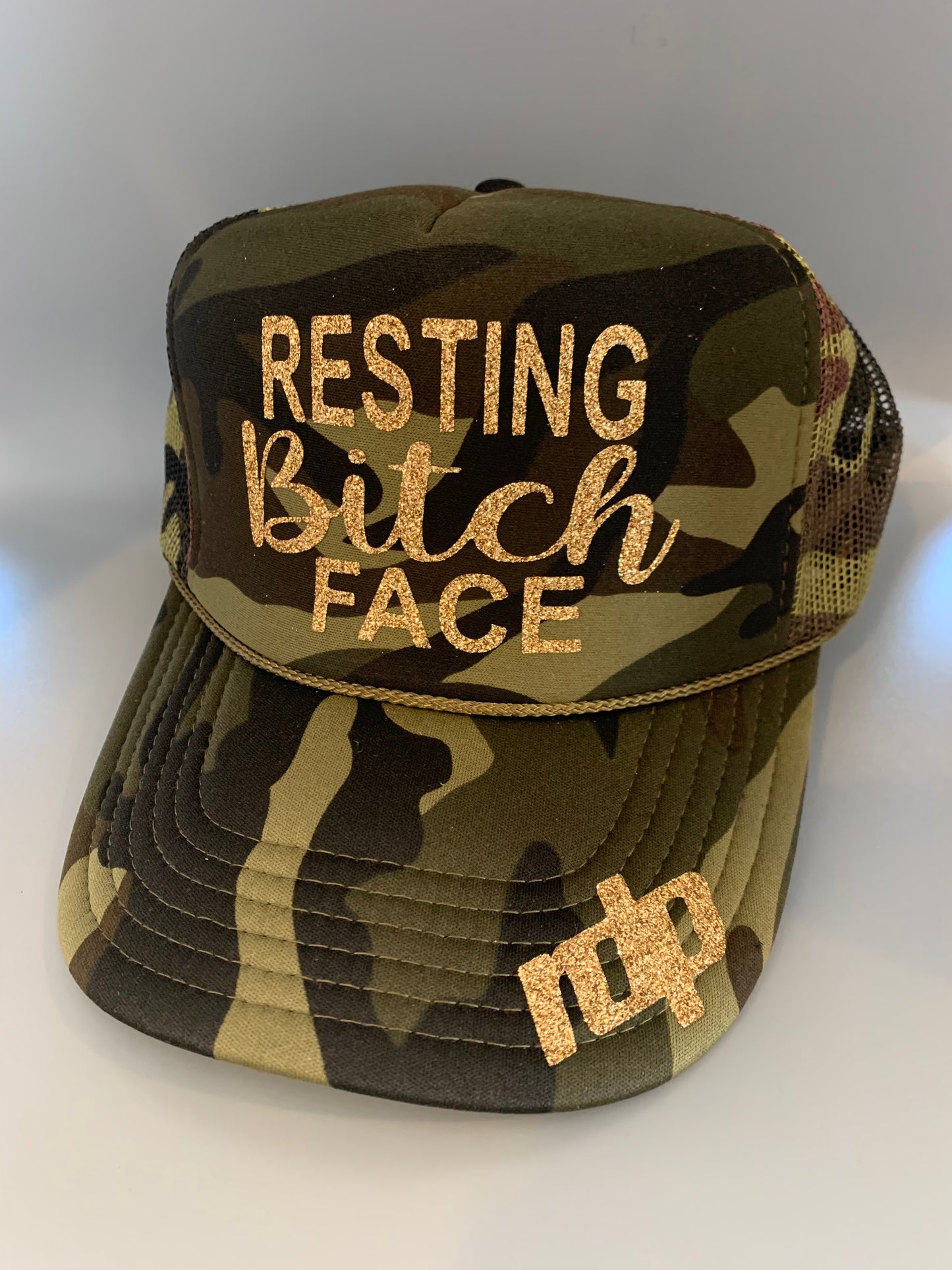 Women's "Resting Bitch Face" Snapback Shimmering Hat