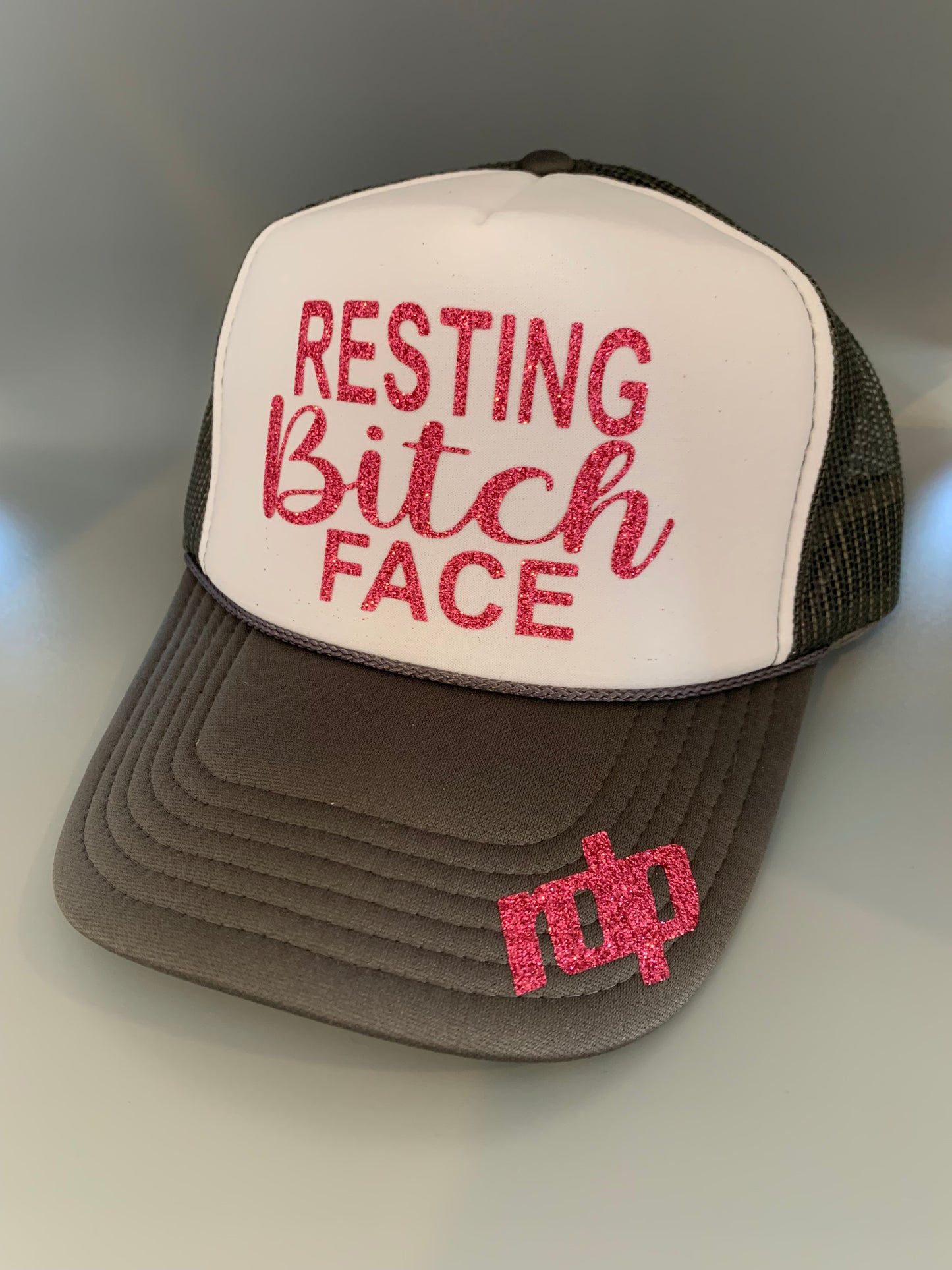 Women's "Resting Bitch Face" Snapback Shimmering Hat