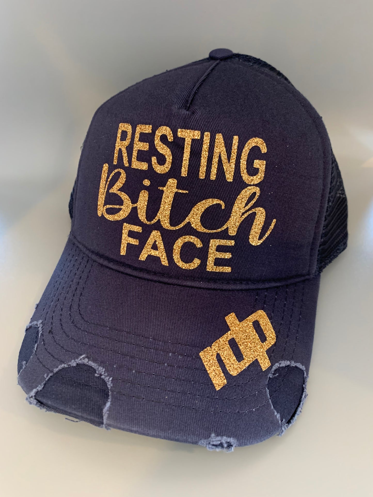 Women's "Resting Bitch Face" Snapback Shimmering Hat