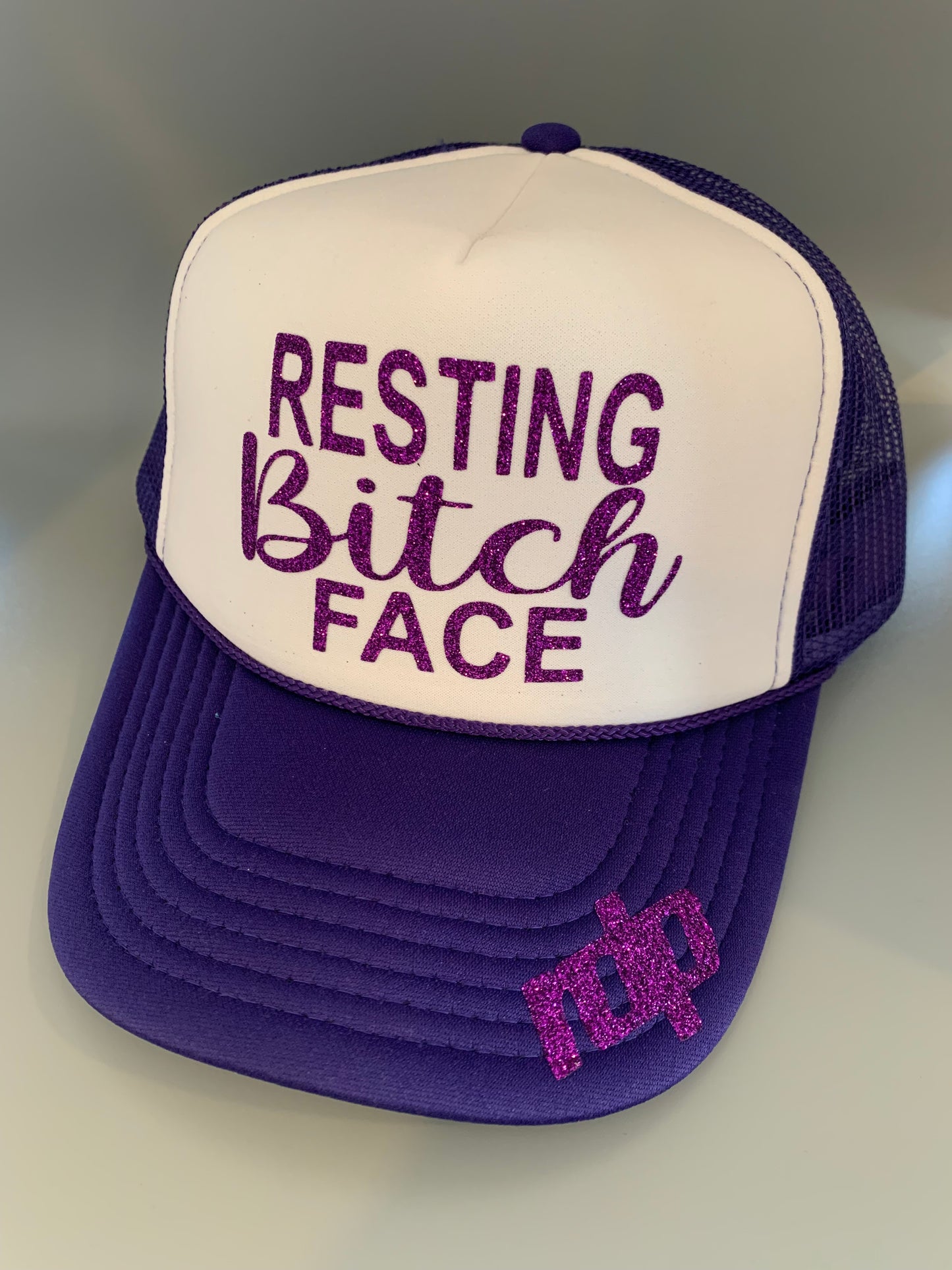 Women's "Resting Bitch Face" Snapback Shimmering Hat