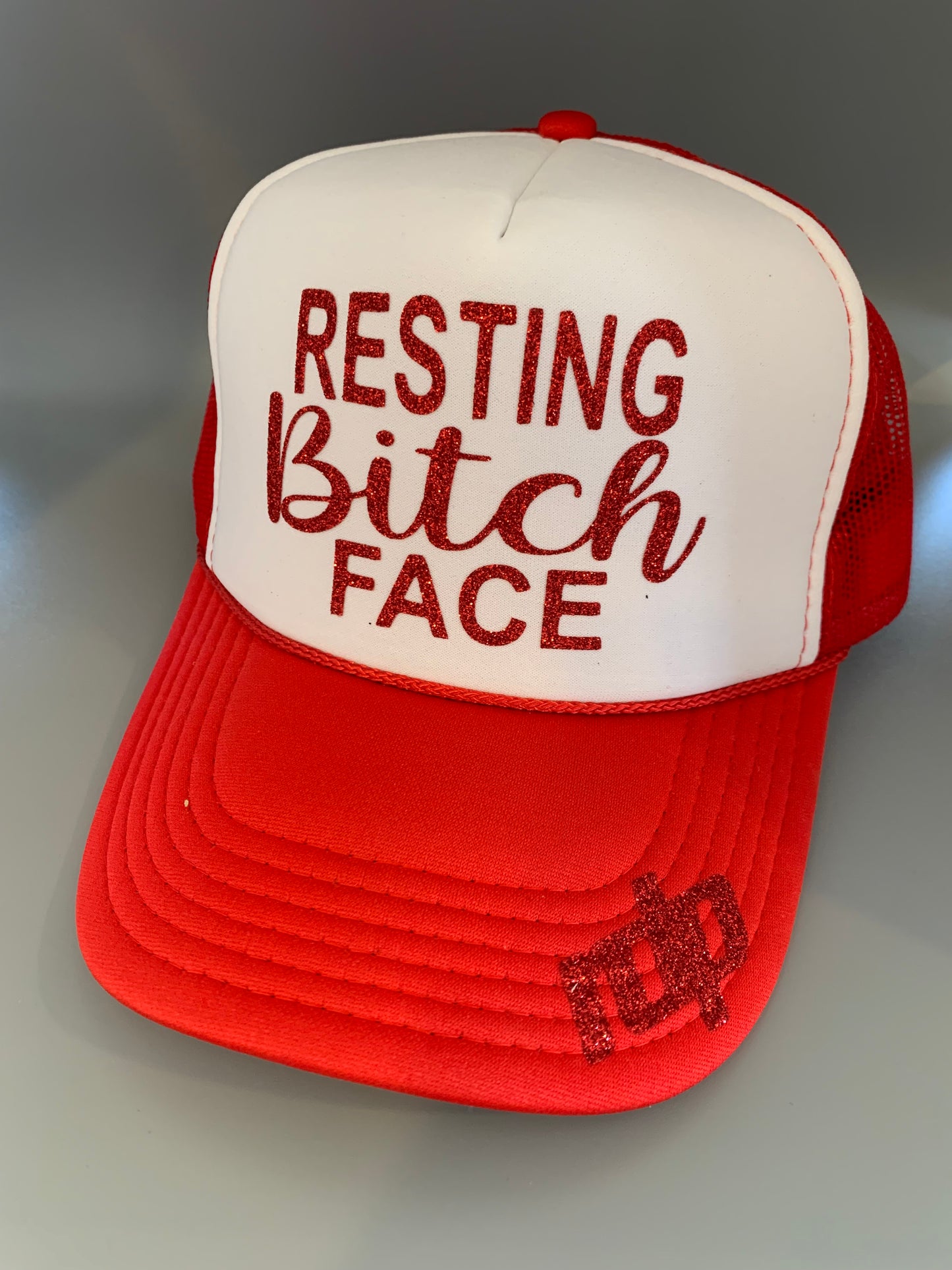 Women's "Resting Bitch Face" Snapback Shimmering Hat