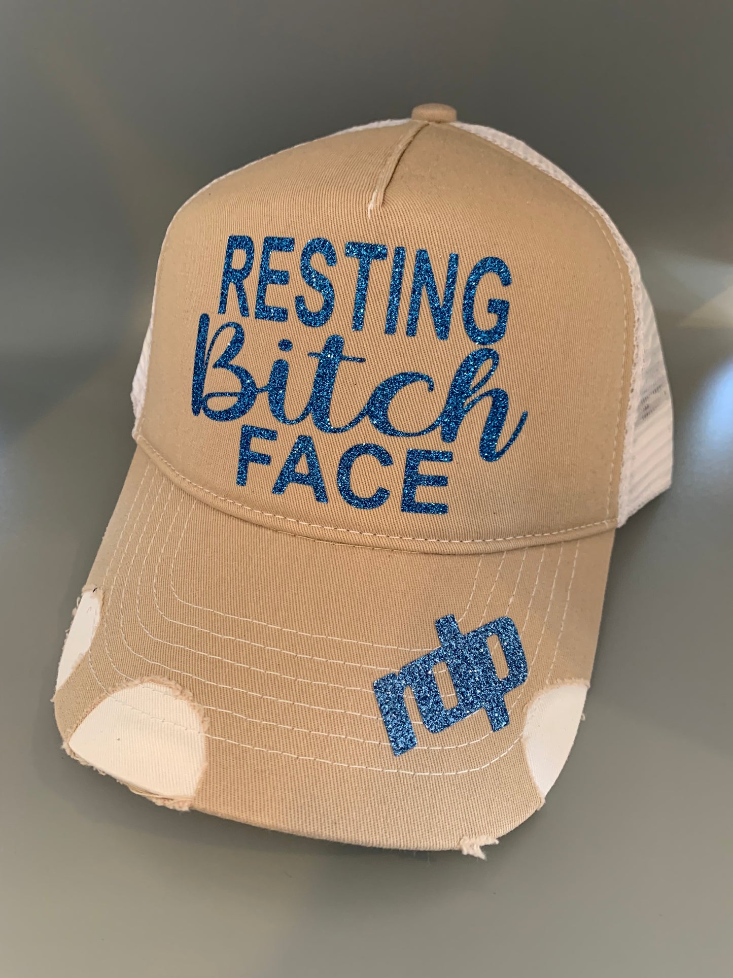 Women's "Resting Bitch Face" Snapback Shimmering Hat