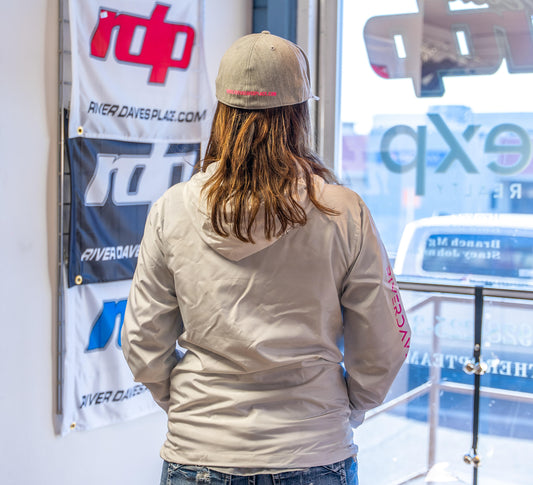 Ladies -White Camo Windbreaker