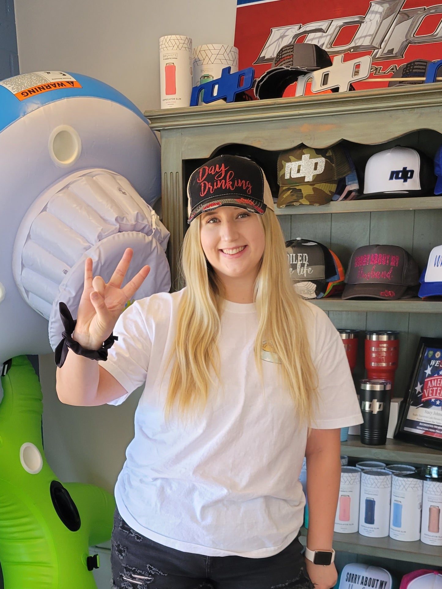 Women's *BLING* in Any Design on our Distressed Snapback Hat