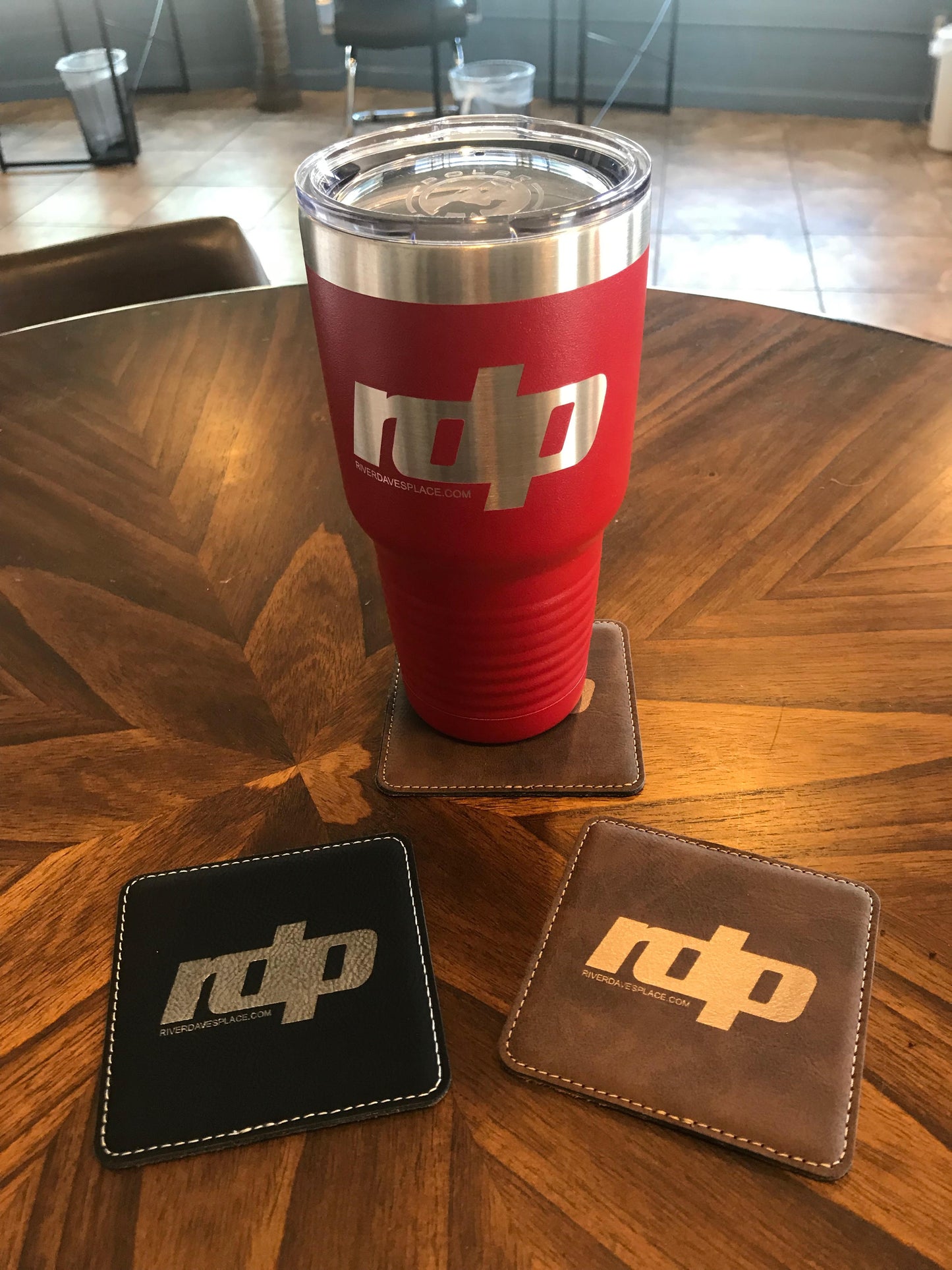 RDP Leatherette Drink Coasters 4 Pk.