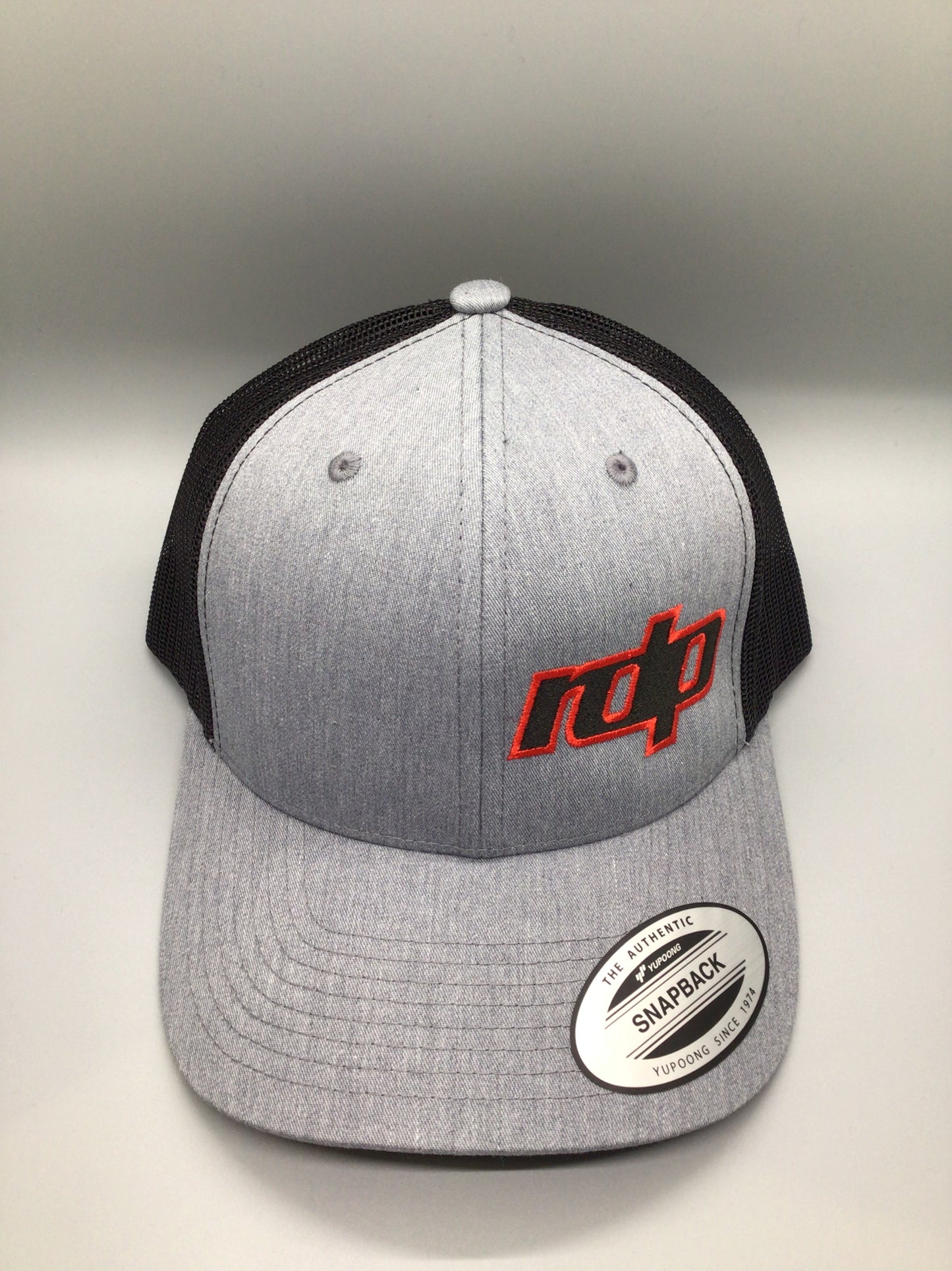 Aunthentic SnapBack - Heather Grey/Black Mesh