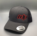 Authentic Snapback- Charcoal Gray/Black Mesh