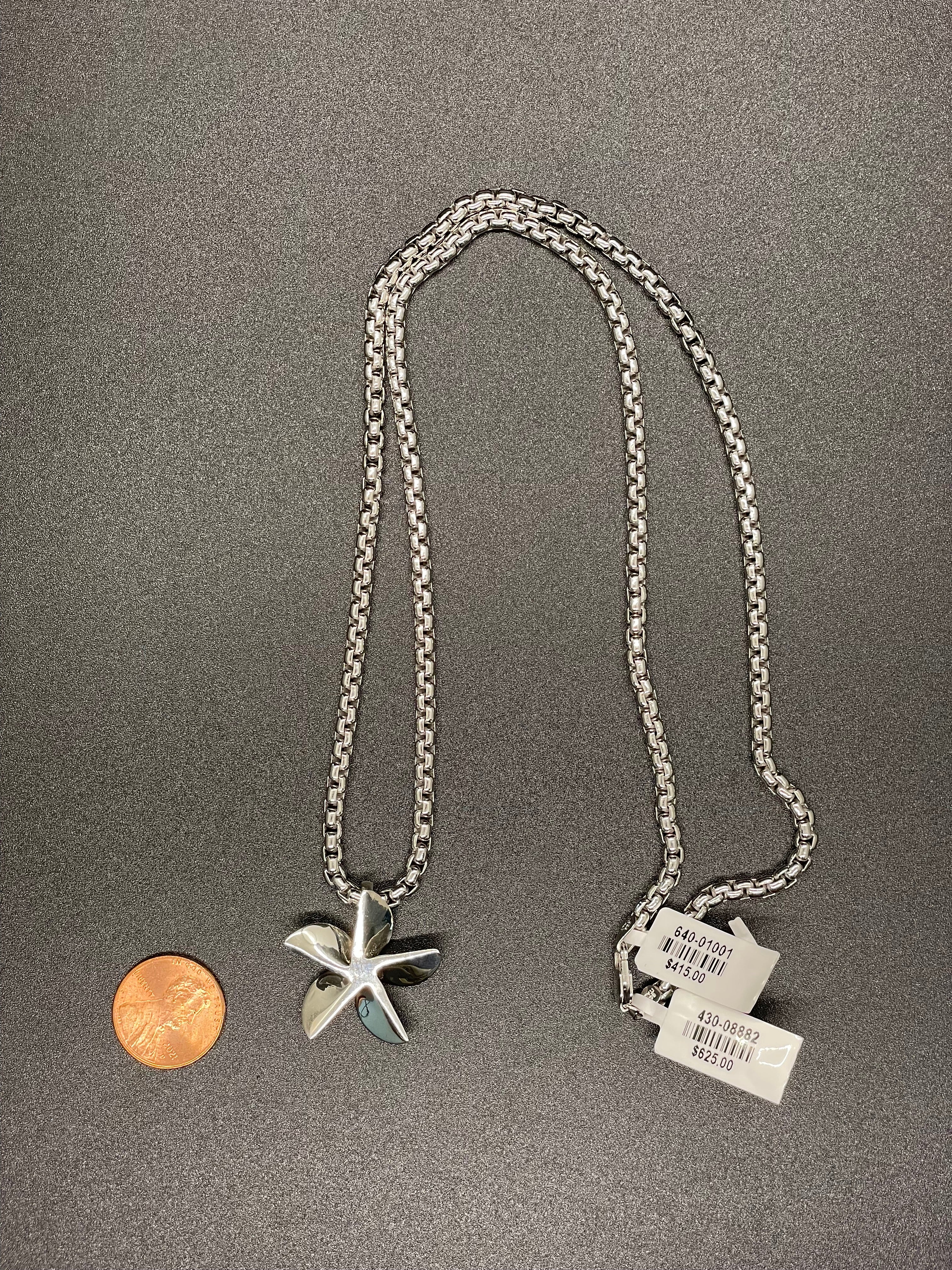 28MM Sterling Silver Necklace