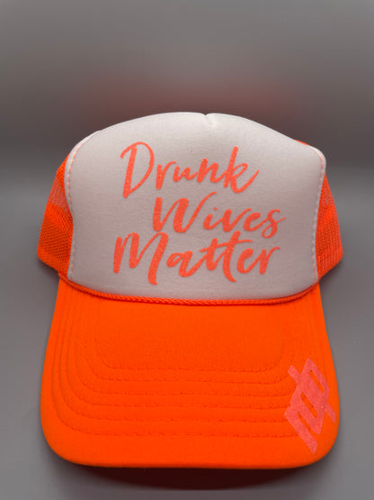 Women's 'Drunk Wives Matter' Distressed Snapback Hat