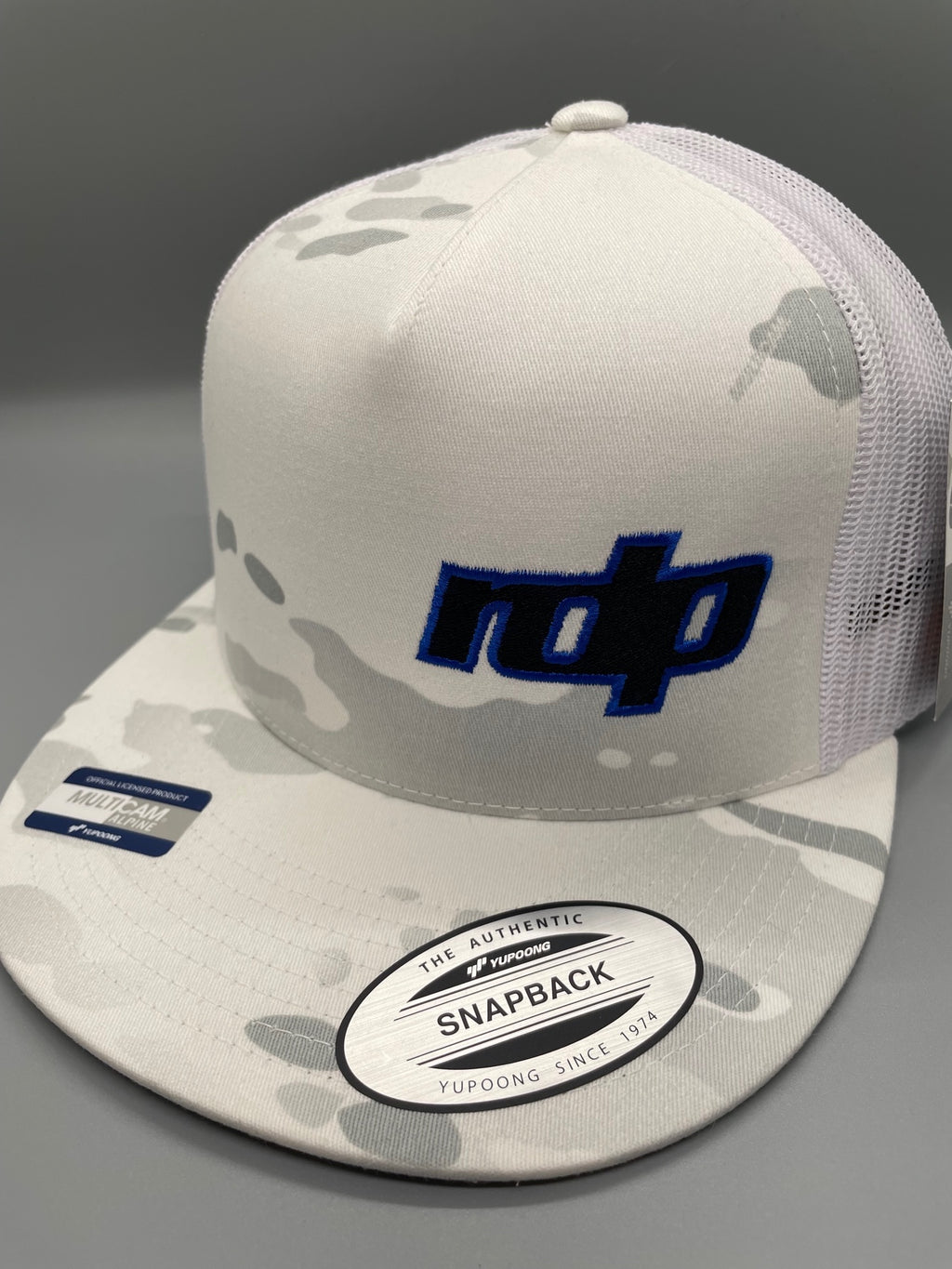 Original Snapback Multicam Alpine Flatbill- White Camo