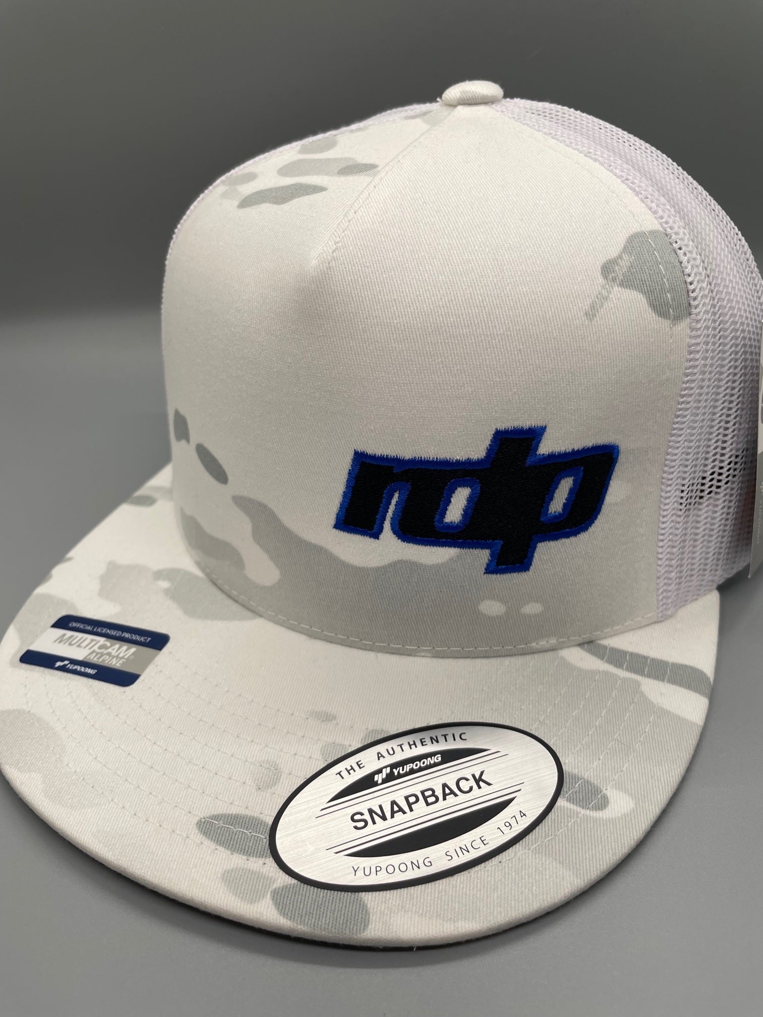 Original Snapback Multicam Alpine Flatbill- White Camo