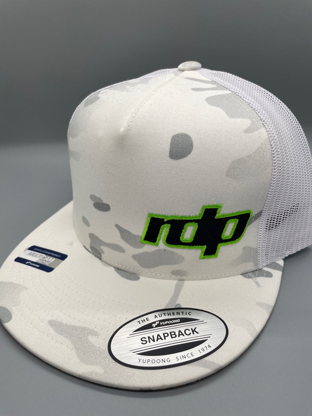 Original Snapback Multicam Alpine Flatbill- White Camo