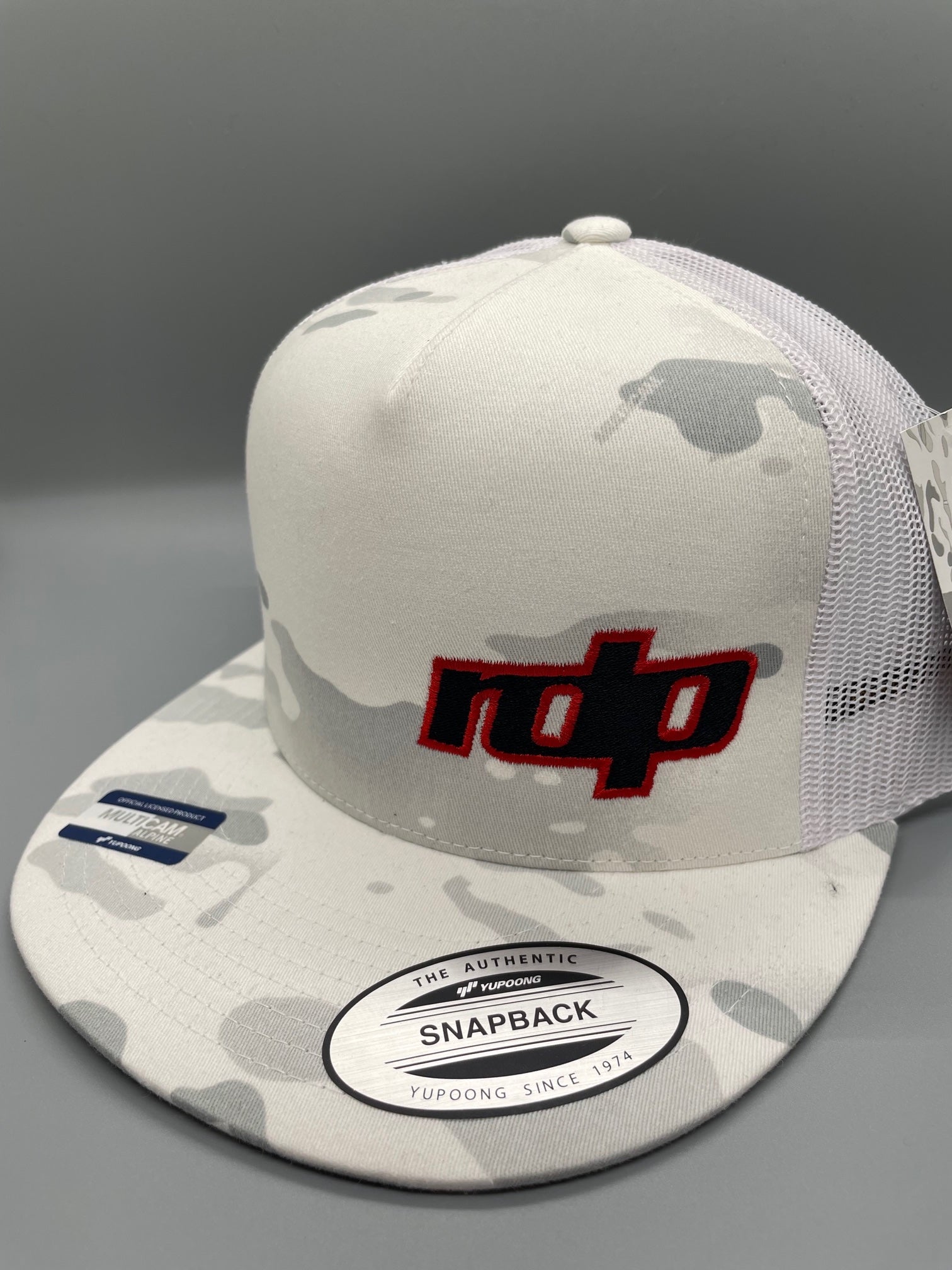Original Snapback Multicam Alpine Flatbill- White Camo