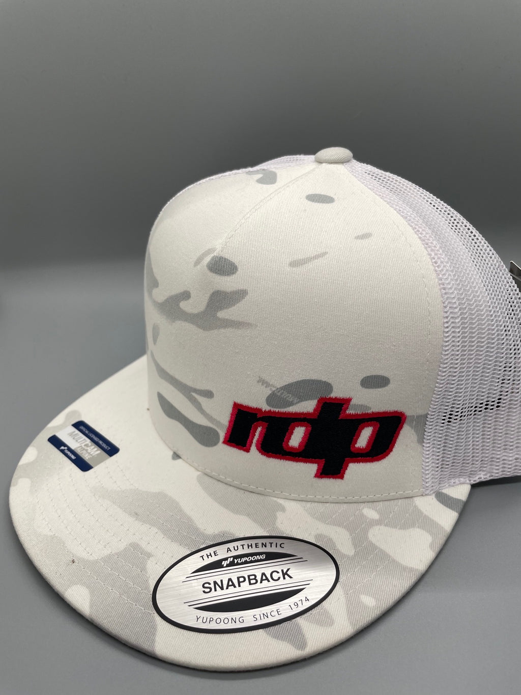 Original Snapback Multicam Alpine Flatbill- White Camo