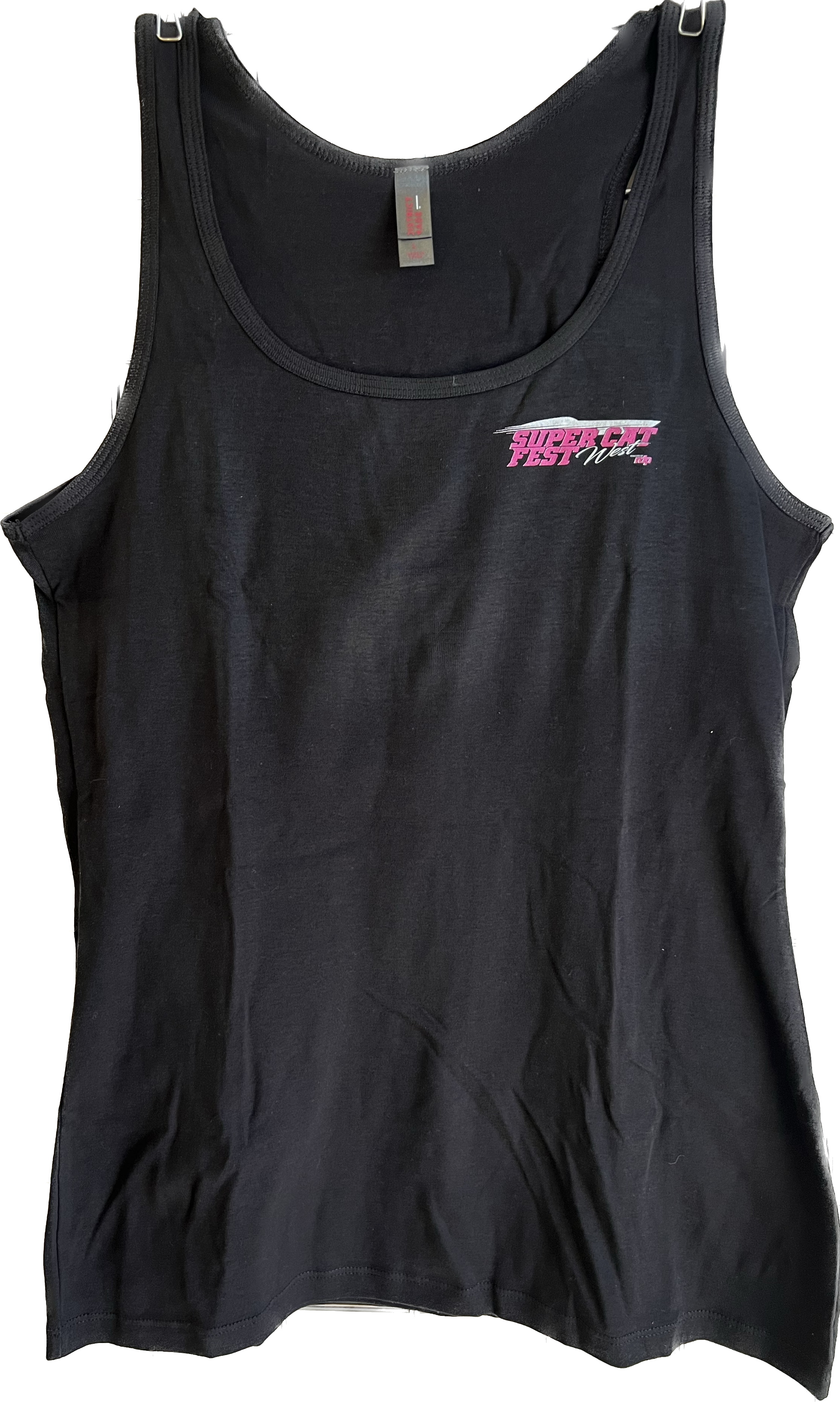 Super Cat Fest West Women's Black or Grey Cotton Tank