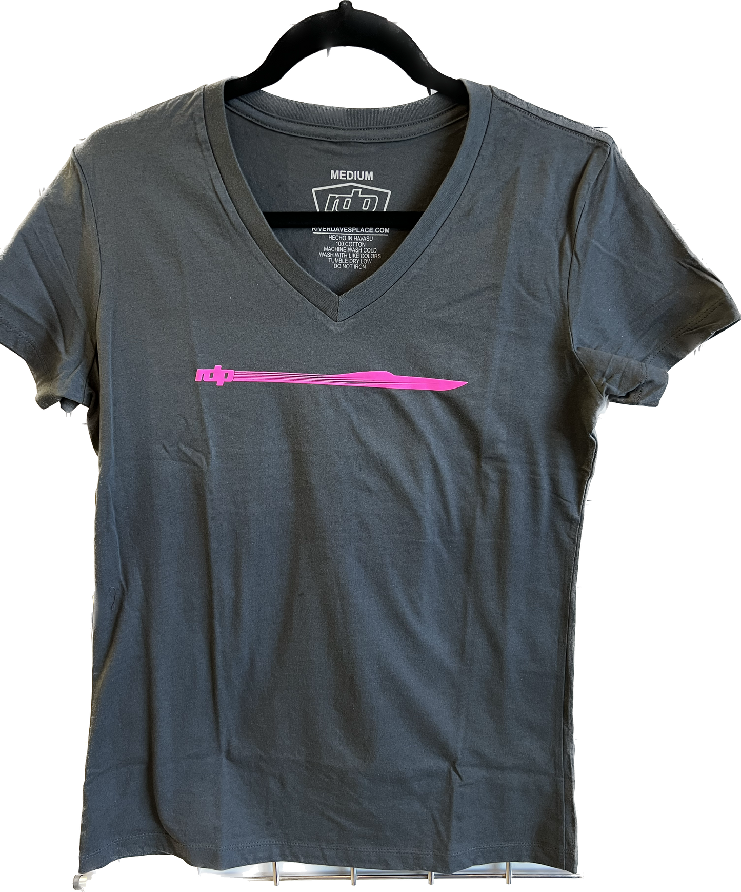 Women's Boat Decal Tee Charcoal or Pink