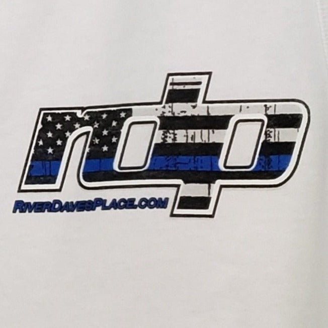 Tank -Men's RDP Thin Blue Line - White and Black