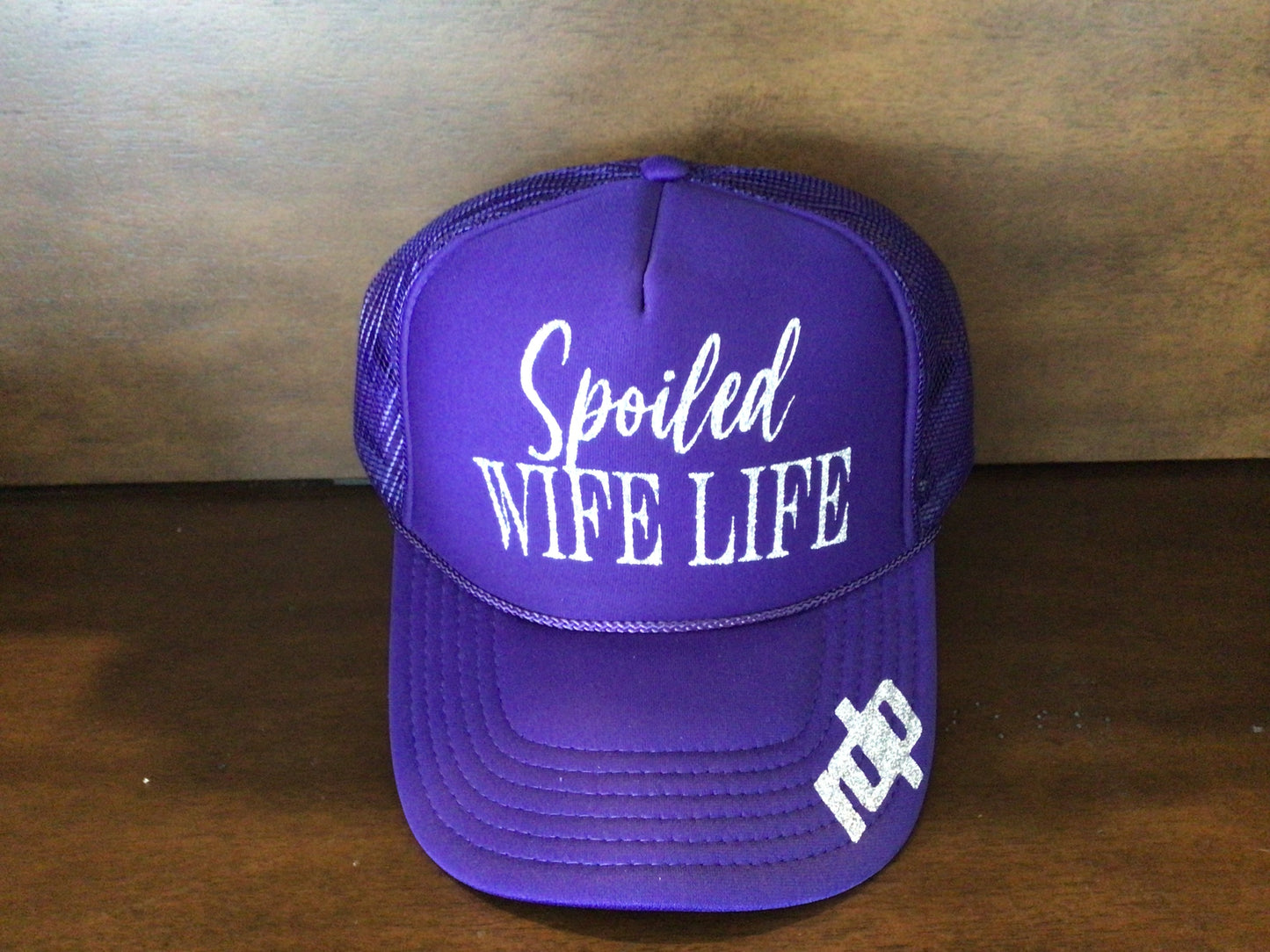 Women's 'Spoiled Wife Life' Snapback Shimmer Hats