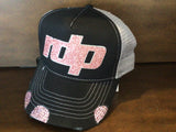 Women's  'RDP' BLING Distressed Snapback Hat