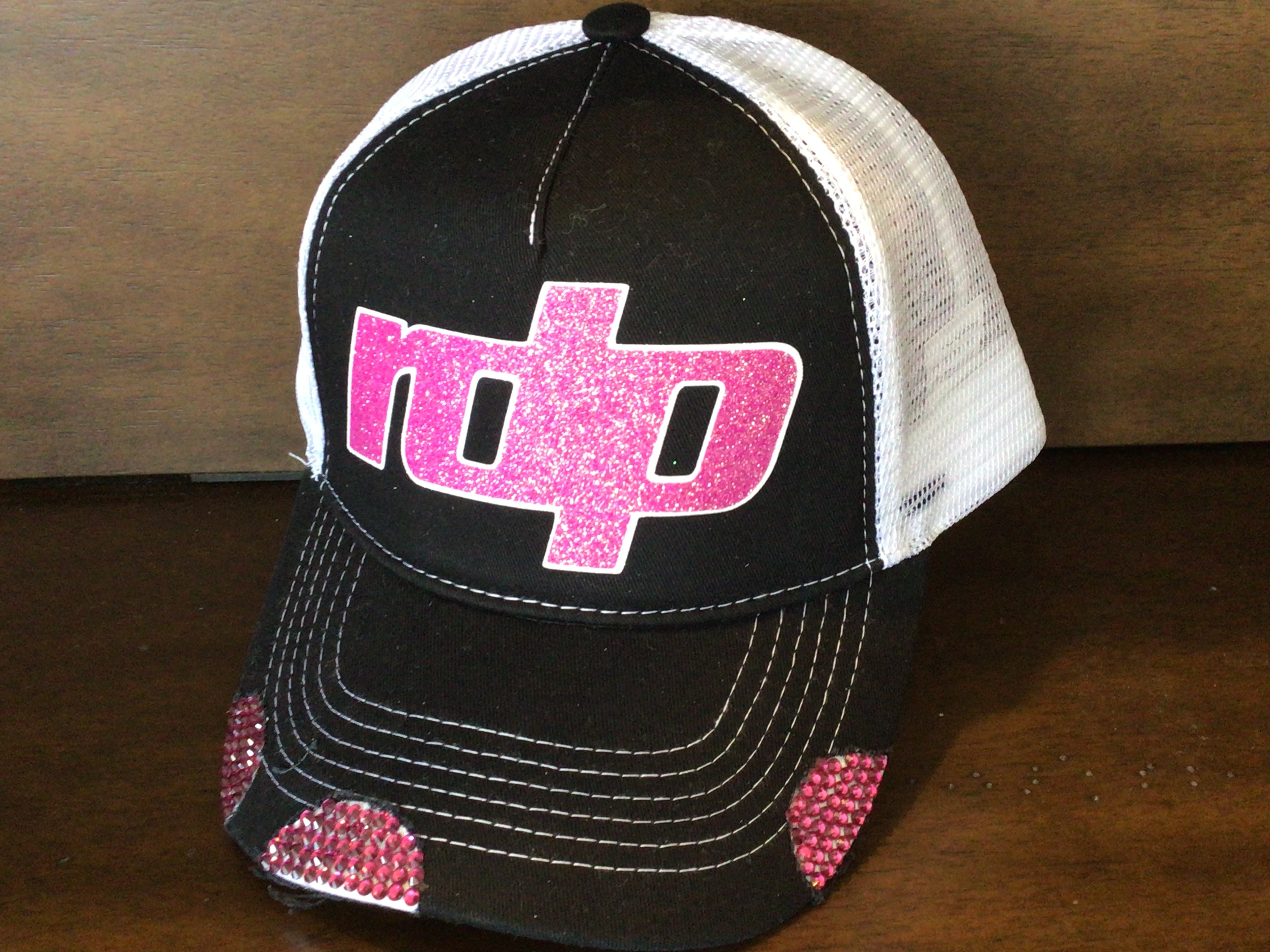Women's  'RDP' BLING Distressed Snapback Hat