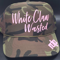 Women's 'White Claw Wasted'   Snapback Hat