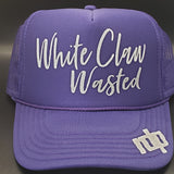 Women's 'White Claw Wasted'   Snapback Hat
