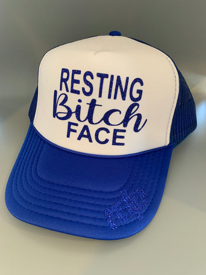 Women's "Resting Bitch Face" Snapback Shimmering Hat
