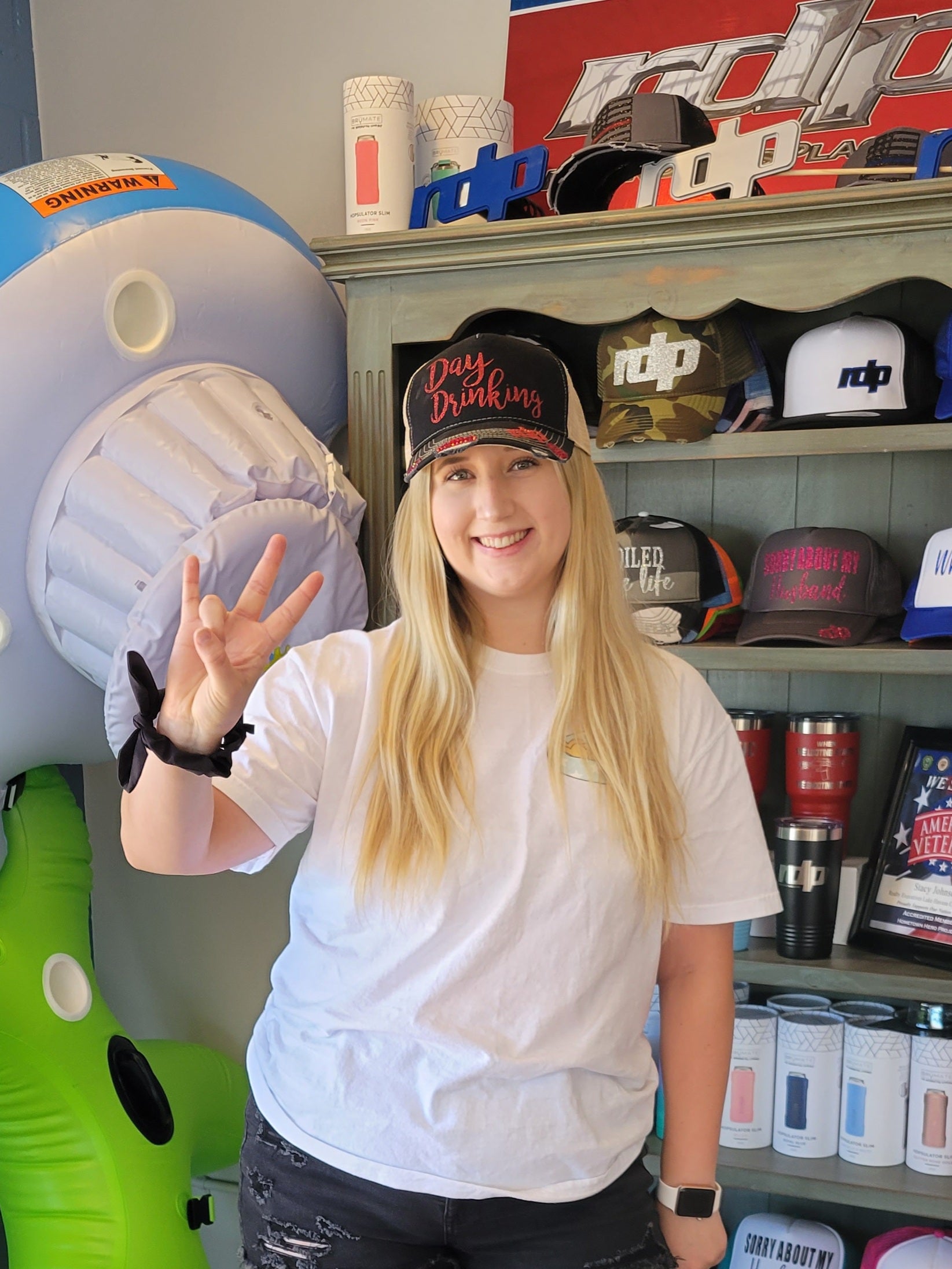 Women's *BLING* in Any Design on our Distressed Snapback Hat