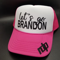 Women's Glitter  'let's go BRANDON'  'rdp' logo Snapback Hats