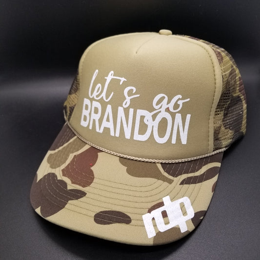 Women's Glitter  'let's go BRANDON'  'rdp' logo Snapback Hats